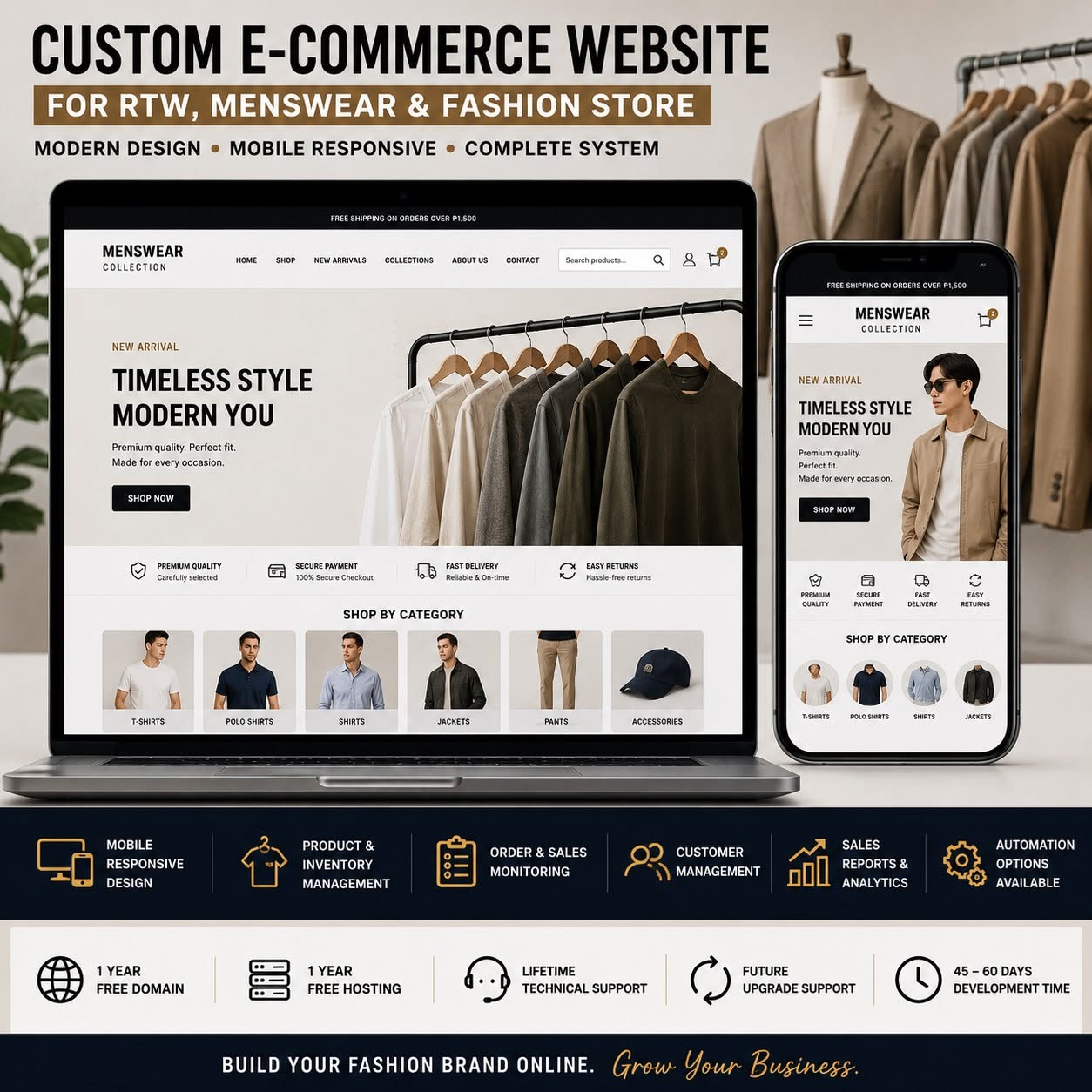 RTW Menswear Fashion Store System